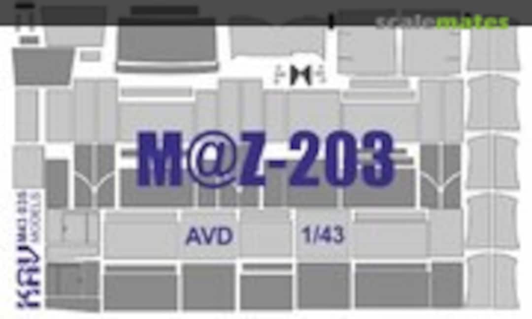 1:43 MAZ-203 masks (KAV models KAV M43 035) KAV M43 035