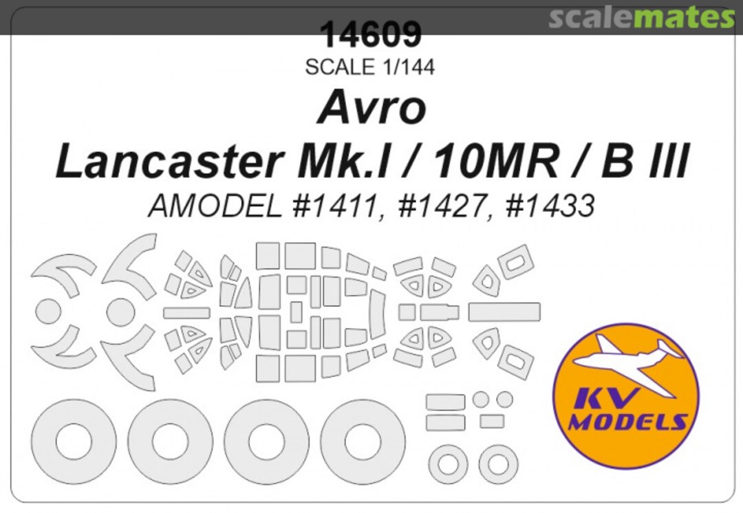 Boxart Avro Lancaster Mk.I / 10MR / B III 14609 KV Models Boxart Avro Lancaster Mk.I / 10MR / B III 14609 KV Models