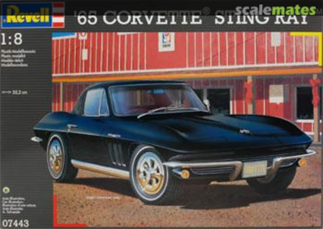 Boxart '65 Corvette Sting Ray 07443 Revell Boxart '65 Corvette Sting Ray 07443 Revell