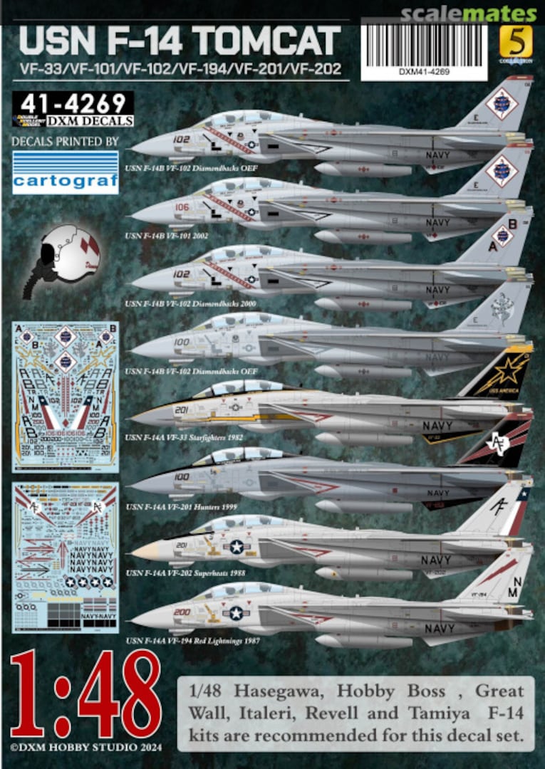 Boxart USN F-14 Tomcat 41-4269 Double Xcellent Model Boxart USN F-14 Tomcat 41-4269 Double Xcellent Model