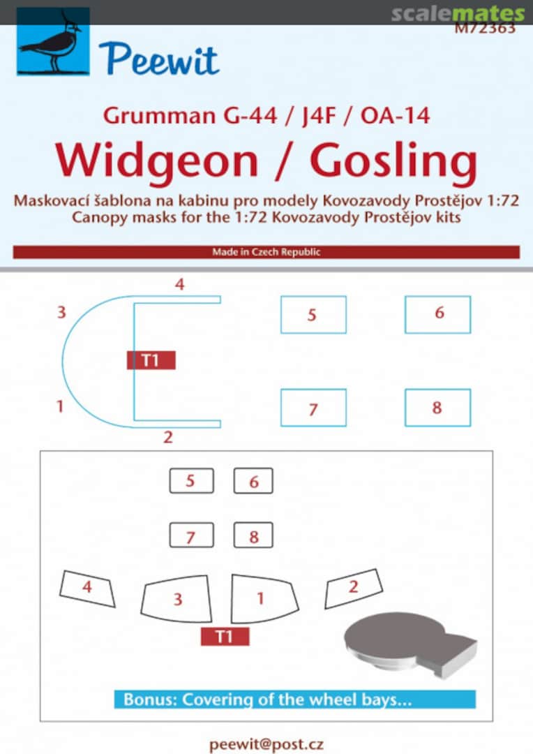 Boxart Widgeon / Gosling M72363 Peewit Boxart Widgeon / Gosling M72363 Peewit