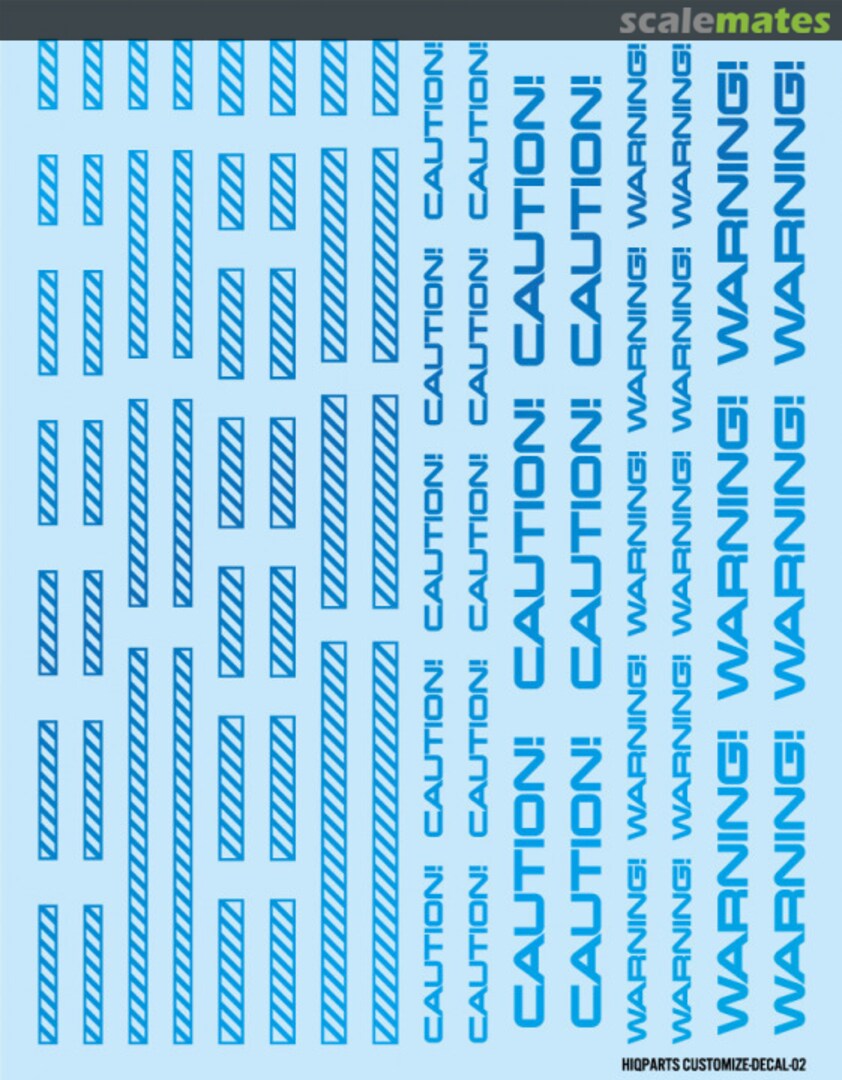 Boxart CM Decal 02 Line 2 Foil Blue CMD02-HBL HIQPARTS Boxart CM Decal 02 Line 2 Foil Blue CMD02-HBL HIQPARTS