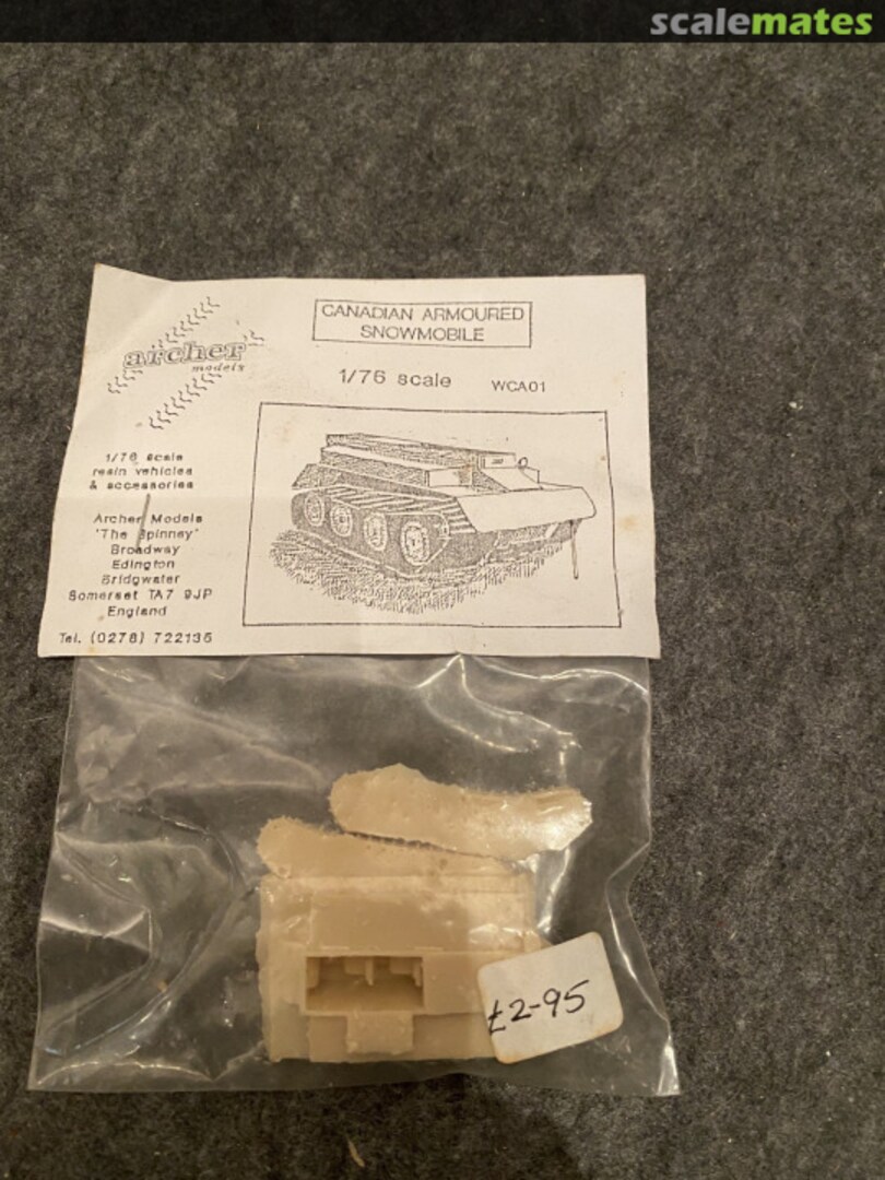 Boxart Canadian Armoured Snowmobile WCA01 Archer Models