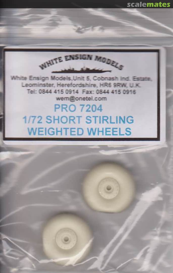 Boxart Short Stirling Weighted Wheels PRO 7204 White Ensign Models