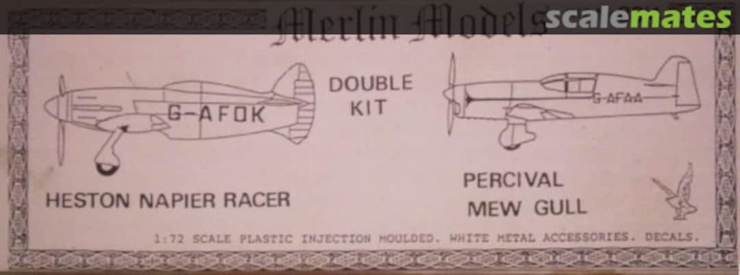 Boxart Heston Napier Racer & Percival Mew Gull 83/4 Merlin Models Boxart Heston Napier Racer & Percival Mew Gull 83/4 Merlin Models