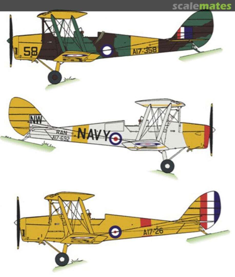Boxart RAAF Tiger Moths WWII RRD4828 Red Roo Models Boxart RAAF Tiger Moths WWII RRD4828 Red Roo Models