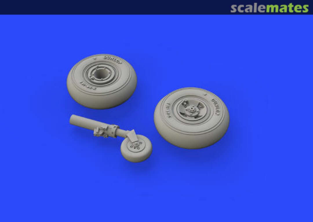 Boxart Spitfire Mk.VIII wheels - 4 spoke w/ smooth tire 672 146 Eduard Boxart Spitfire Mk.VIII wheels - 4 spoke w/ smooth tire 672 146 Eduard