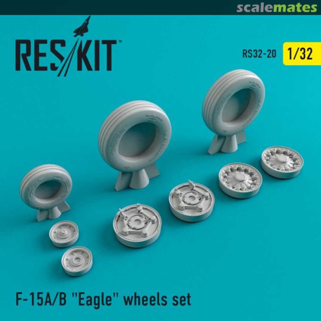Boxart F-15A/B Eagle wheels set RS32-0020 ResKit Boxart F-15A/B Eagle wheels set RS32-0020 ResKit