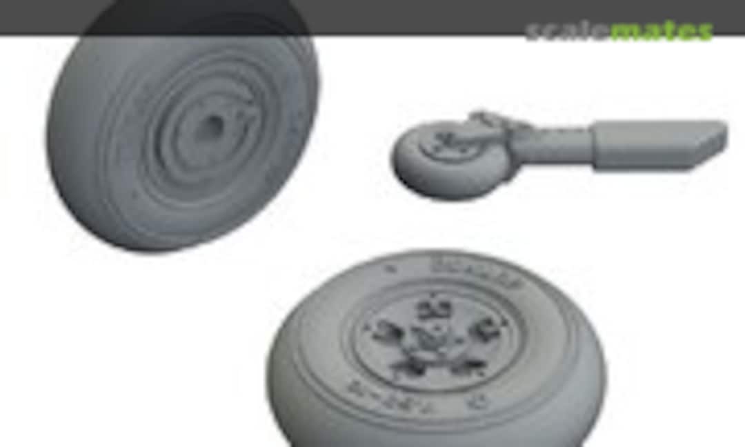 1:72 Spitfire Mk.Vc wheels (Eduard 672249) 672249