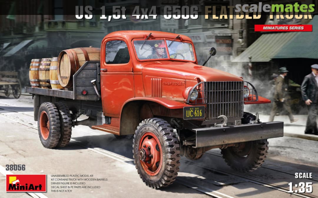 Boxart 1,5t 4x4 G506 Flatbed Truck 38056 MiniArt Boxart 1,5t 4x4 G506 Flatbed Truck 38056 MiniArt