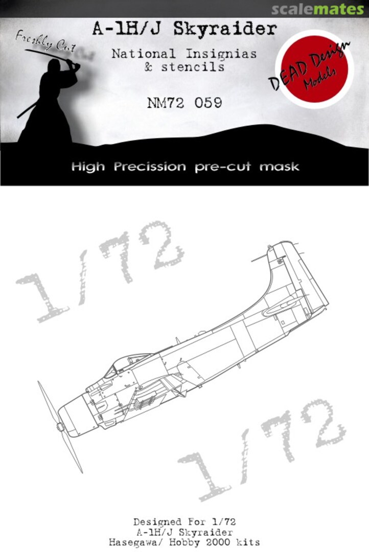Boxart A-1H/J Skyraider - National Insignias & MArkings NM72059 DEAD Design Models Boxart A-1H/J Skyraider - National Insignias & MArkings NM72059 DEAD Design Models