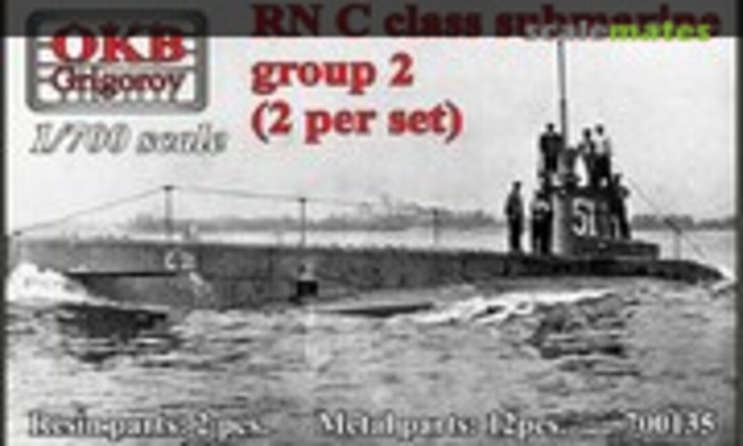 1:700 RN C class submarine group 2 (OKB Grigorov 700135) 700135