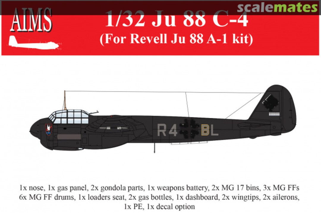 Boxart Ju 88 C-4 conversion set AIMS Boxart Ju 88 C-4 conversion set AIMS