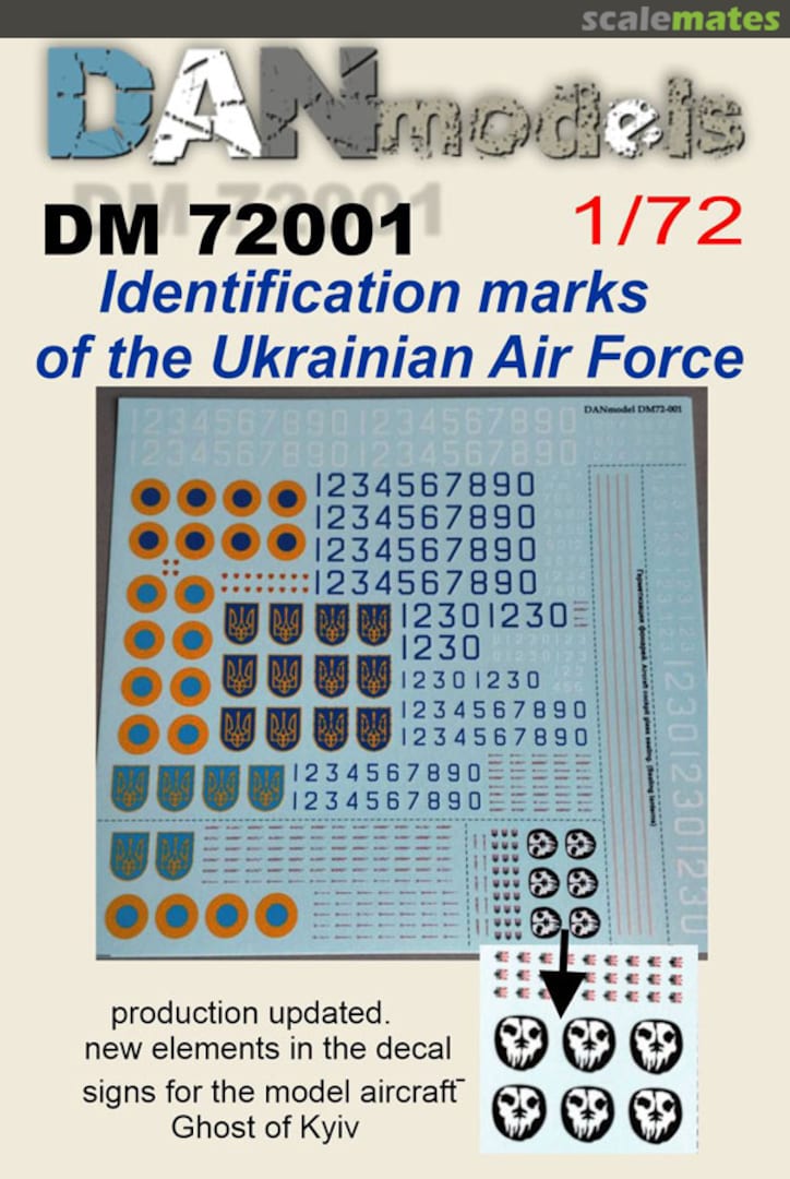Boxart Identification marks of the Ukrainian Air Force DM72001 DANmodels Boxart Identification marks of the Ukrainian Air Force DM72001 DANmodels