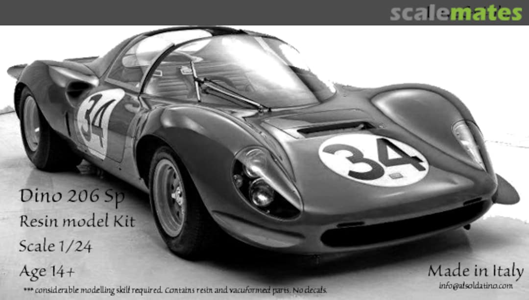 Boxart Ferrari Dino 206 SP 1967 GT009 GT40 Modelworks Boxart Ferrari Dino 206 SP 1967 GT009 GT40 Modelworks