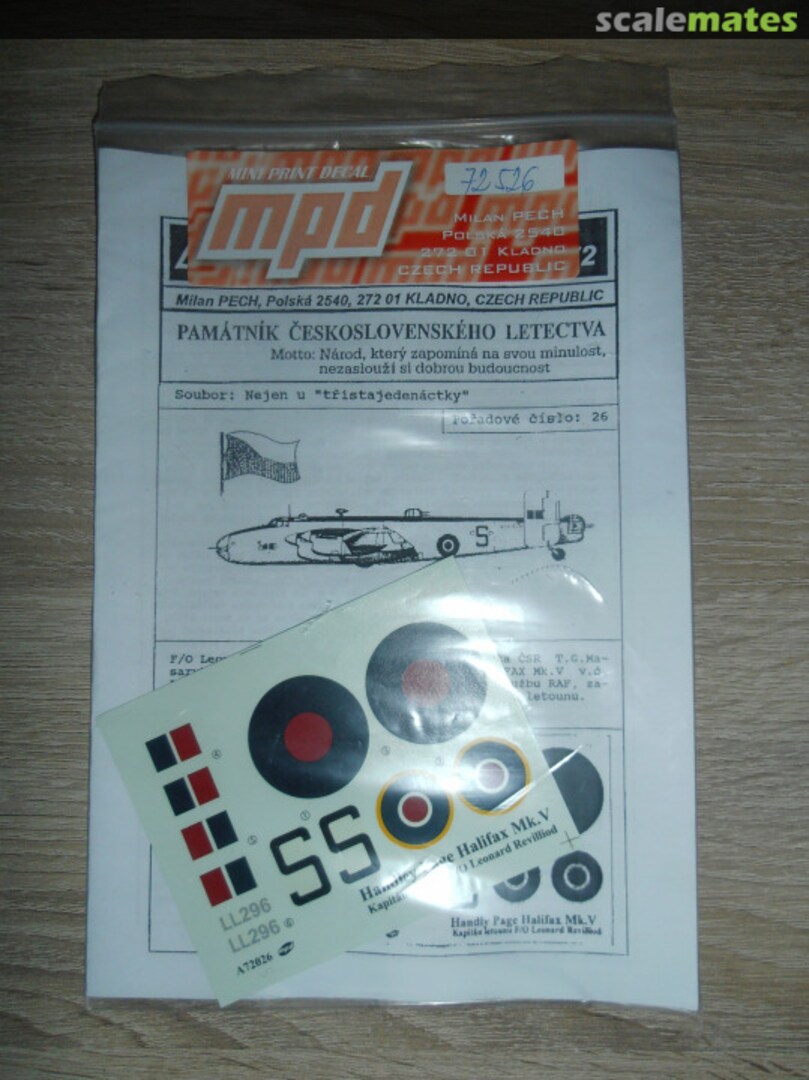 Boxart Halifax Mk.III 72526 Mini Print Decal Boxart Halifax Mk.III 72526 Mini Print Decal