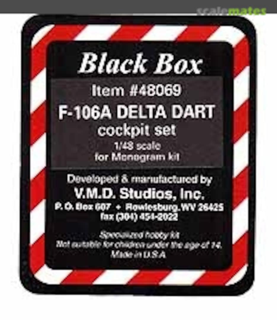 Boxart F-106A Delta Dart - Cockpit Set 48069 Black Box Boxart F-106A Delta Dart - Cockpit Set 48069 Black Box