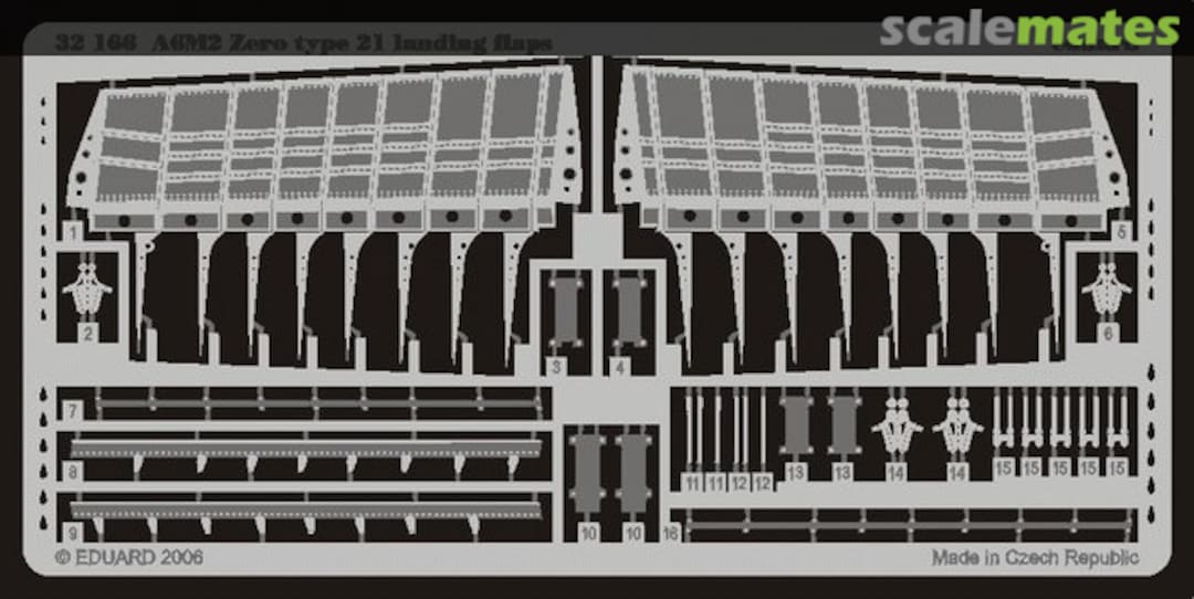 Boxart A6M2 Zero type 21 landing flaps 32166 Eduard Boxart A6M2 Zero type 21 landing flaps 32166 Eduard