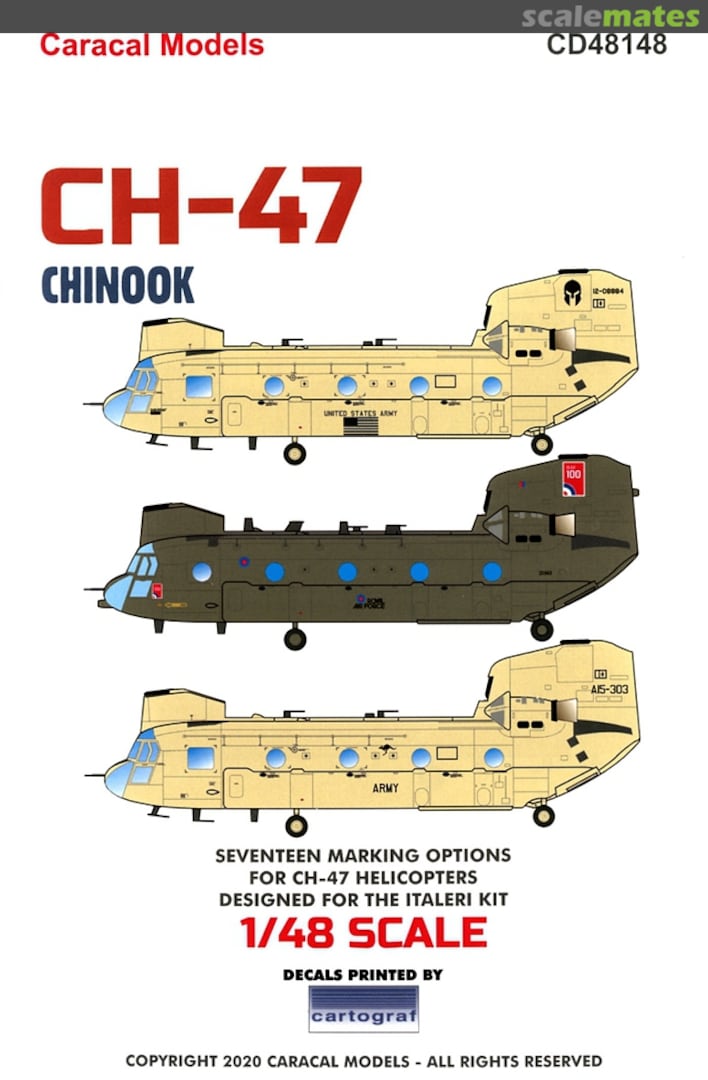 Boxart CH-47 Chinook CD48148 Caracal Models Boxart CH-47 Chinook CD48148 Caracal Models