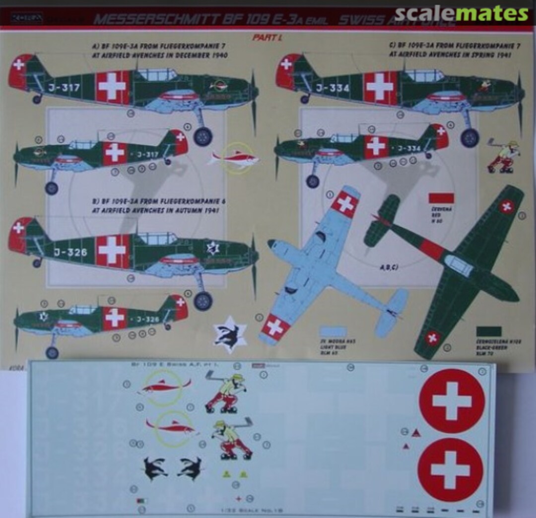 Boxart Messerschmitt Bf-109E-3a DEC3218 Kora Models Boxart Messerschmitt Bf-109E-3a DEC3218 Kora Models