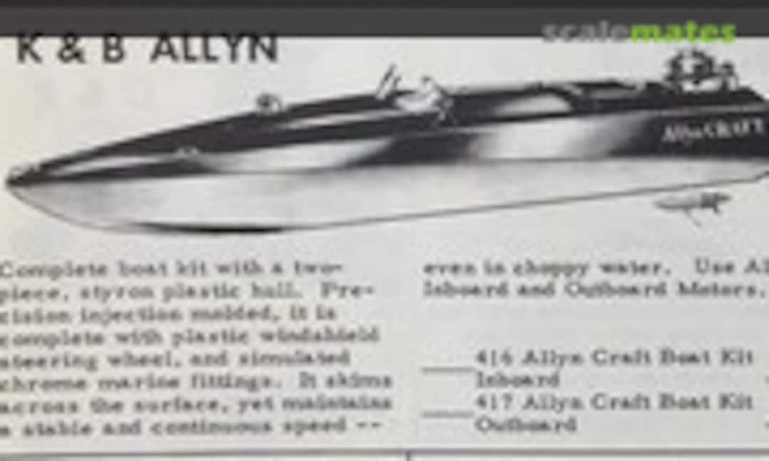 No Craft Boat Kit Inboard (K &amp; B Allyn 416)