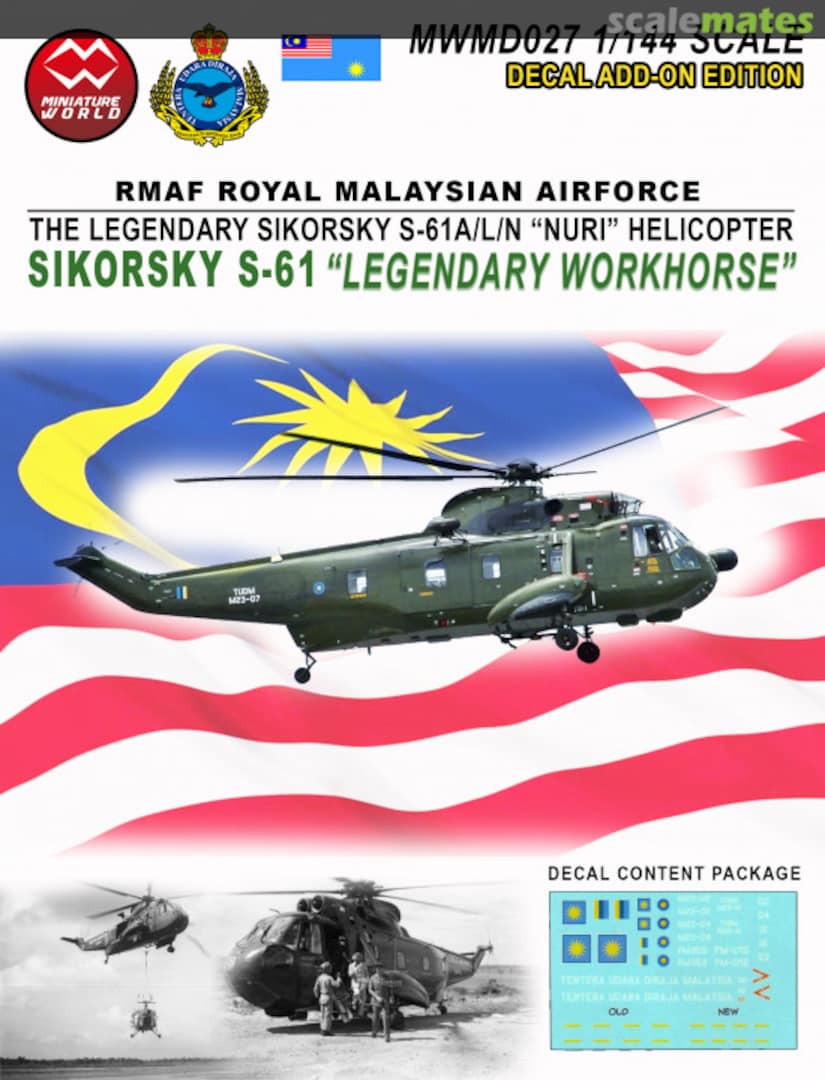 Boxart scale RMAF Sikorsky Nuri Helicopter Decals MWMD027 Modelkits Official Boxart scale RMAF Sikorsky Nuri Helicopter Decals MWMD027 Modelkits Official