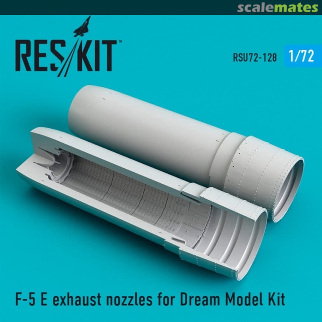 Boxart F-5E - exhaust nozzles RSU72-0128 ResKit Boxart F-5E - exhaust nozzles RSU72-0128 ResKit
