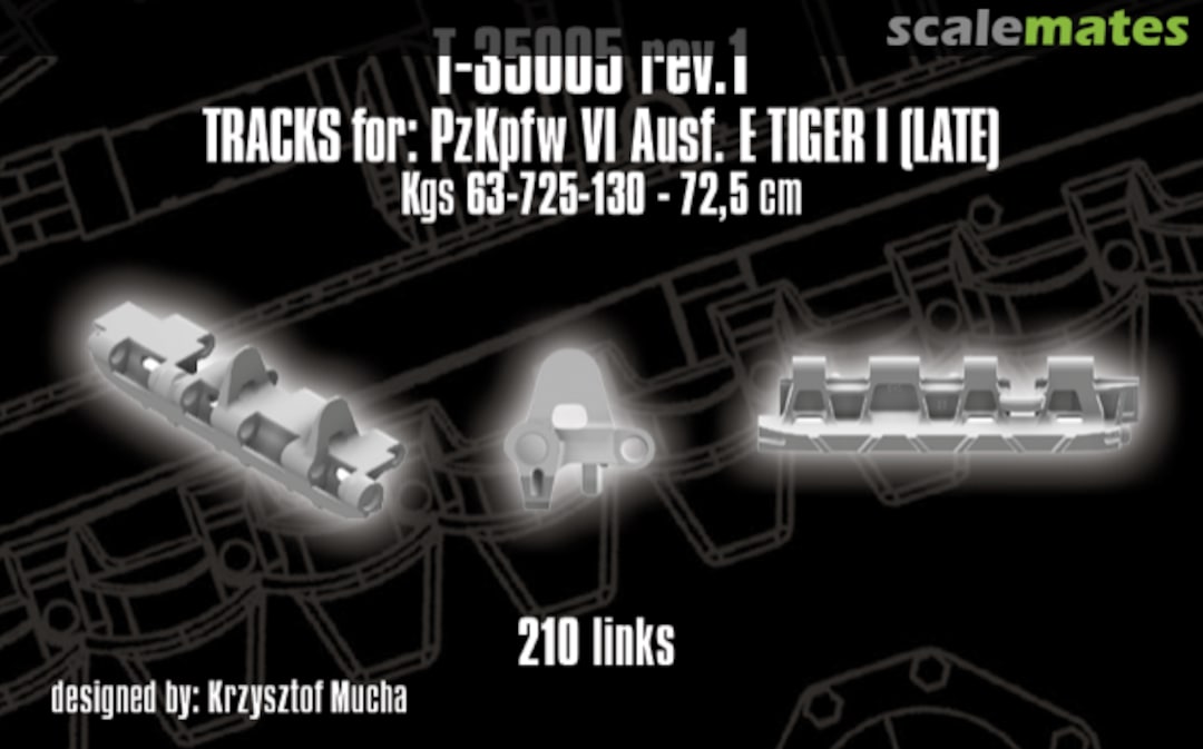 Boxart TRACKS for: PzKpfw VI Ausf. E Tiger I (LATE) T-35005 QUICKTRACKS Boxart TRACKS for: PzKpfw VI Ausf. E Tiger I (LATE) T-35005 QUICKTRACKS