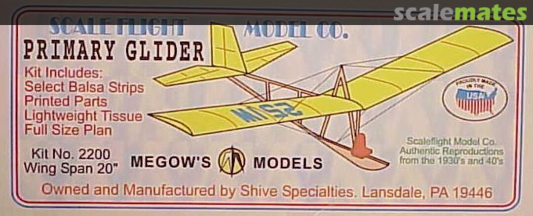 Boxart Primary Glider 2200 Scale Flight Model Co. Boxart Primary Glider 2200 Scale Flight Model Co.