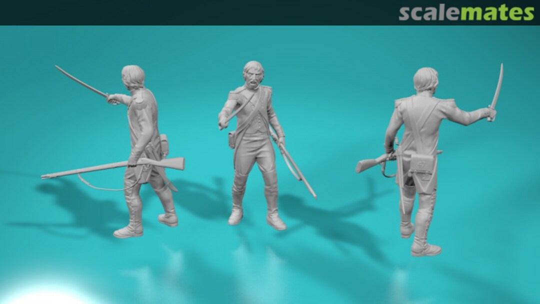 Boxart Wojna na płw. iberyjskim - Strzelec napoleoński (fusilier) - poza nr 2 99203608-48 EMP3d Boxart Wojna na płw. iberyjskim - Strzelec napoleoński (fusilier) - poza nr 2 99203608-48 EMP3d