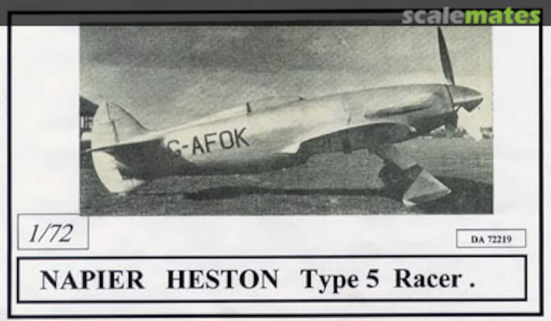 Boxart Napier Heston Type 5 Racer DA72219 Dujin Boxart Napier Heston Type 5 Racer DA72219 Dujin