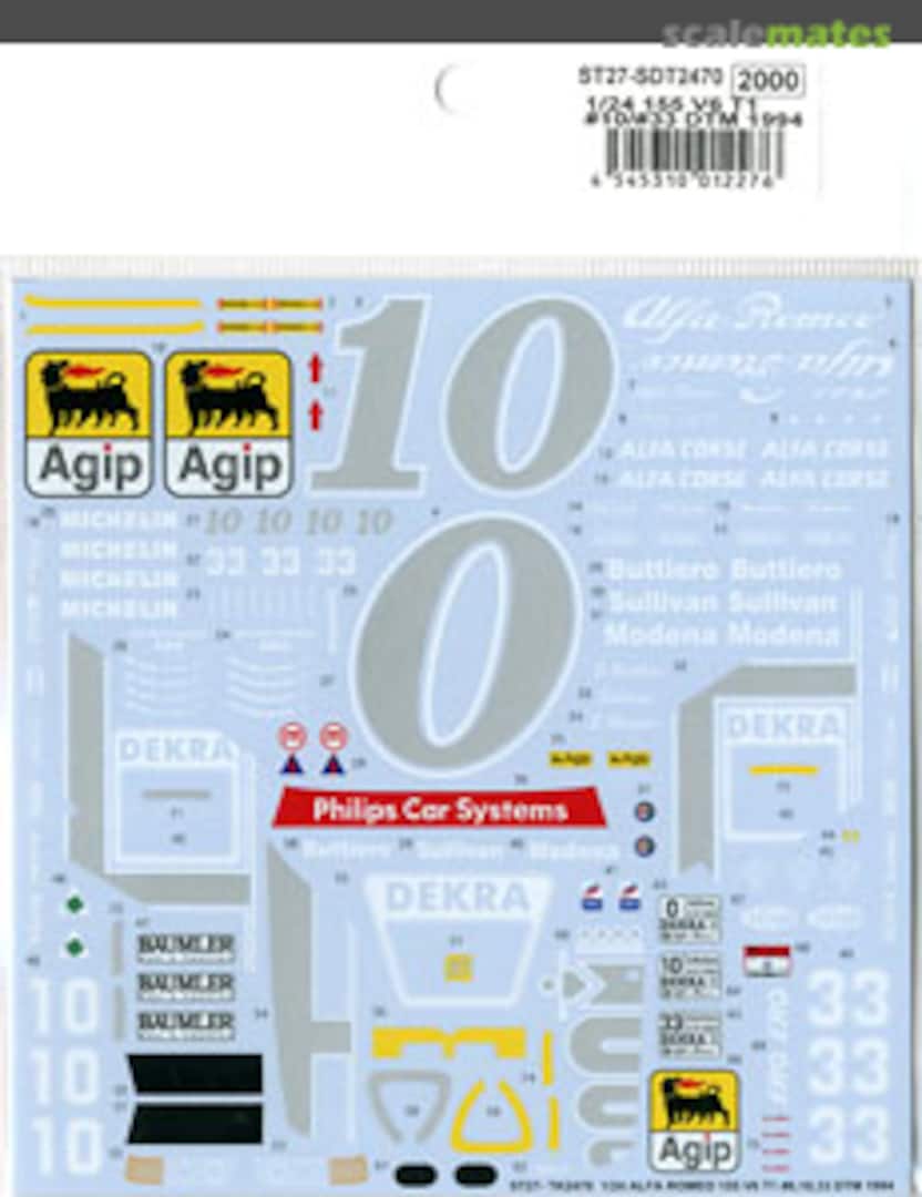 Boxart Alfa Romeo 155 V6 TI DTM ST27-SDT2470 Studio27 Boxart Alfa Romeo 155 V6 TI DTM ST27-SDT2470 Studio27