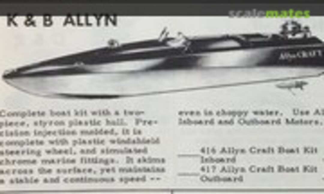 No Craft Boat Kit Outboard (K &amp; B Allyn 417)