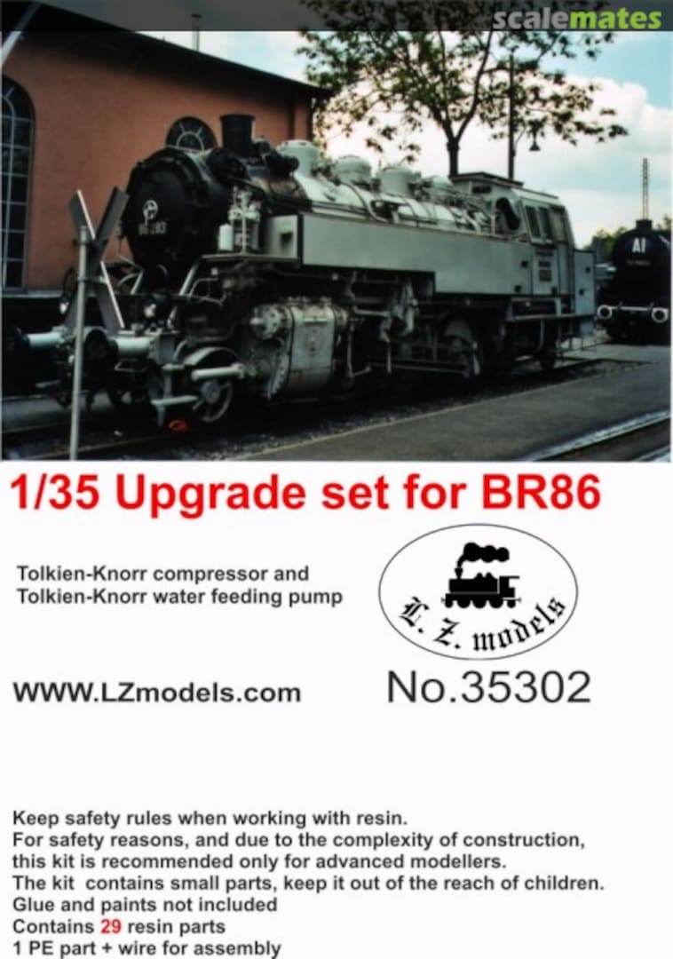 Boxart Upgrade set for BR86 35302 L.Z. Models