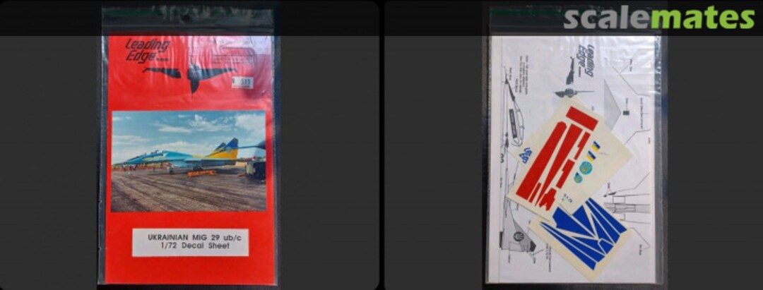 Boxart Ukrainian Air Force MiG 29 ub/c 29.1.72 Leading Edge Boxart Ukrainian Air Force MiG 29 ub/c 29.1.72 Leading Edge