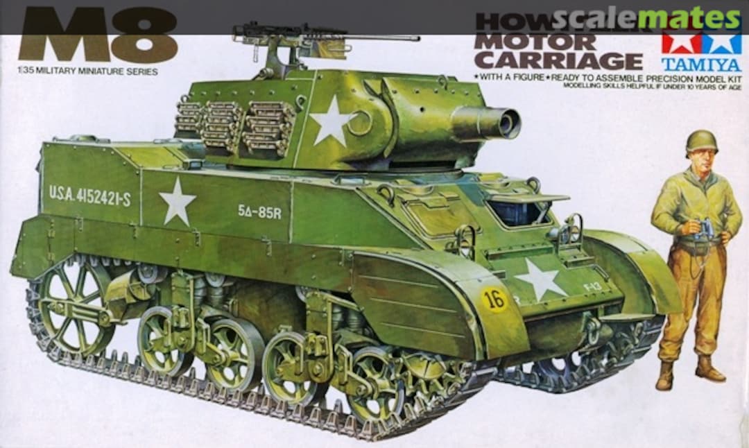 Boxart M8 Howitzer Motor Carriage MM210 Tamiya Boxart M8 Howitzer Motor Carriage MM210 Tamiya