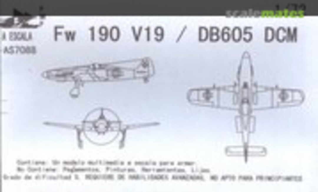 1:72 Fw 190 V19 / DB605 DCM (AESCALA AS7088)