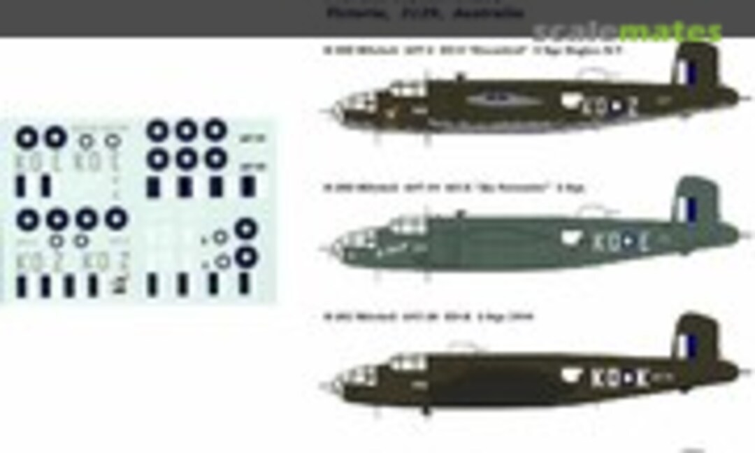 1:144 B-25D & B-25J Mitchells WWII - RAAF (Novascale N-14420) N-14420