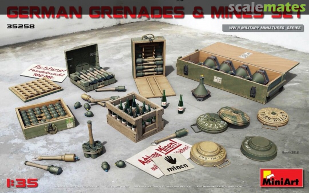 Boxart Grenades & Mines Set 35258 MiniArt Boxart Grenades & Mines Set 35258 MiniArt