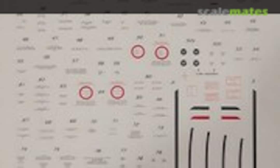1:32 F-86 Sabre Mk. 5/6 Stencils (Leading Edge 32.22) 32.22