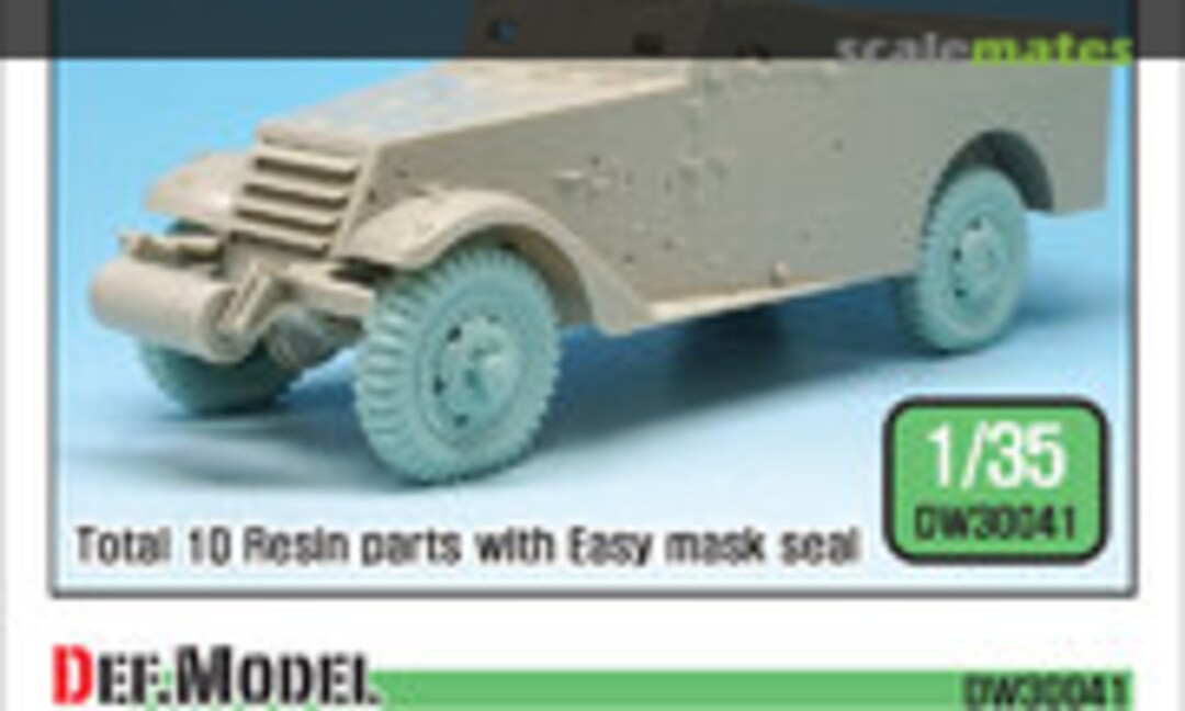 1:35 M3A1 Scout Car Sagged Wheel Set (Def.Model DW30041) DW30041