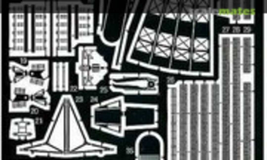 1:700 USS Nimitz Class Photo-Etched Parts (Pit-Road PE187) PE187