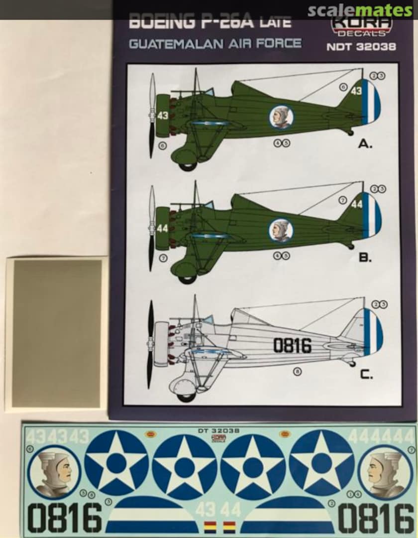 Boxart Boeing P-26A late NDT32038 Kora Models
