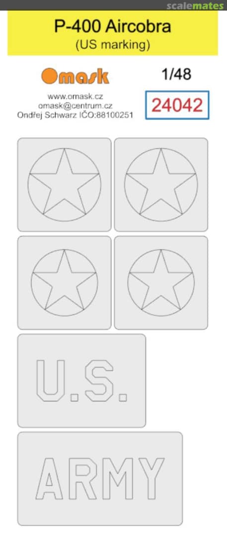 Boxart P-400 Aircobra (US marking) 24042 Omask Boxart P-400 Aircobra (US marking) 24042 Omask