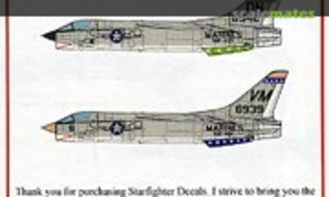 1:144 USMC Crusaders (Starfighter Decals 144-135) 144-135