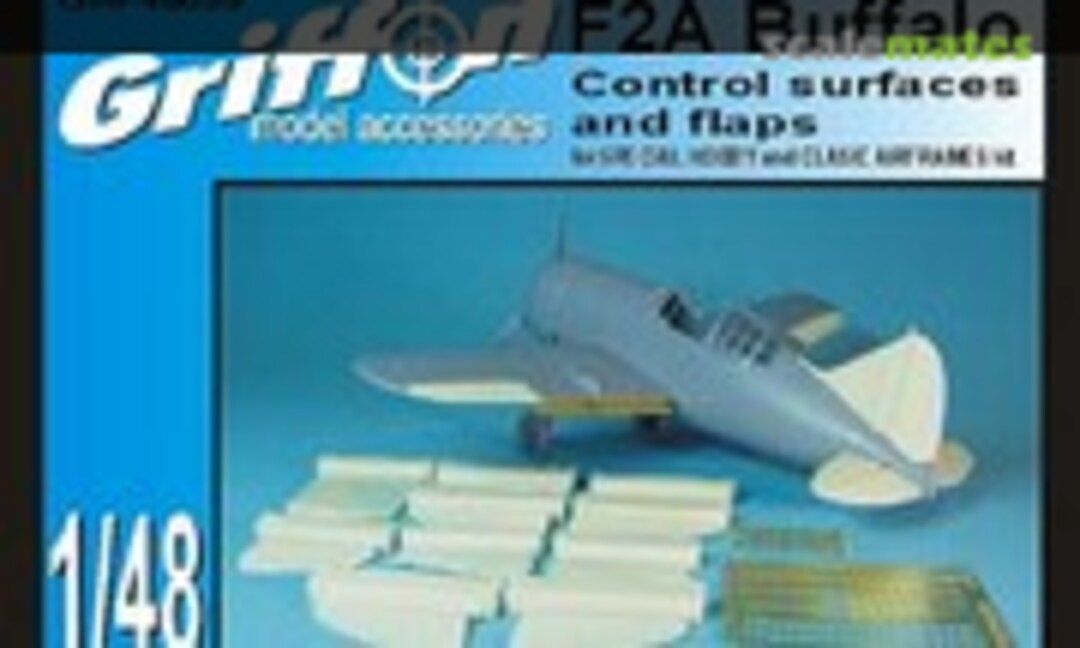 1:48 F2A Buffalo Control surfaces and flaps (Griffon Model Accessories GRF48039)