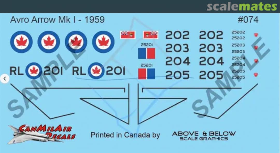 Boxart Avro Arrow CF-105 Mk.1 074 Above & Below Graphics Boxart Avro Arrow CF-105 Mk.1 074 Above & Below Graphics