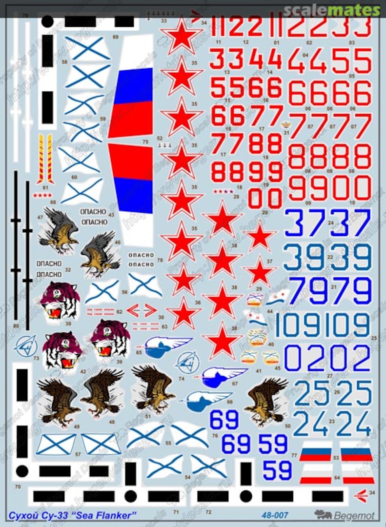 Boxart Sukhoi Su-33 Sea Flanker 48-007 Begemot Boxart Sukhoi Su-33 Sea Flanker 48-007 Begemot