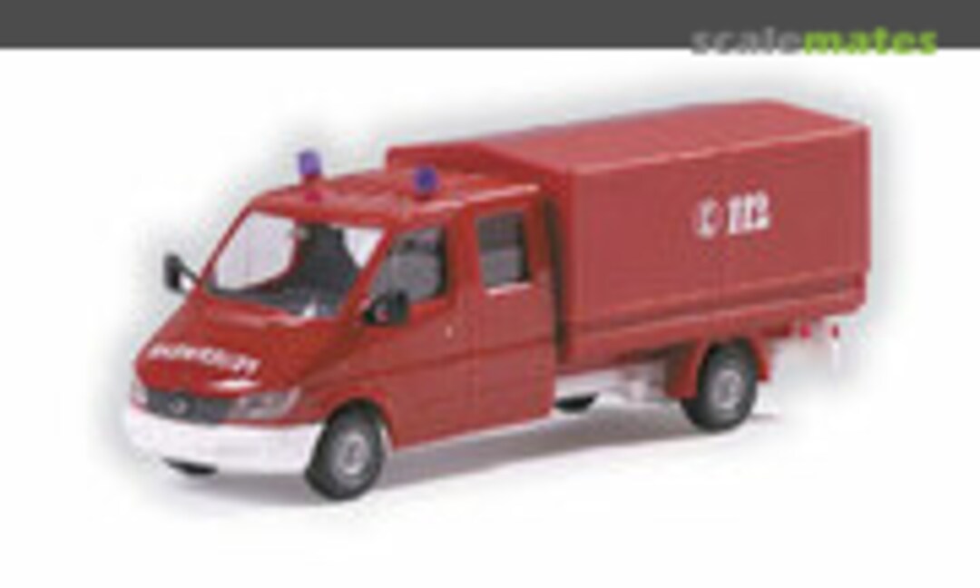 1:87 Mercedes Benz Sprinter DoKa Pritsche/Plane Feuerwehr (Herpa 044745)