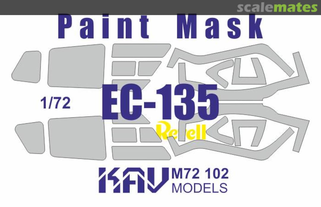 Boxart EC-135 paint mask (Revell) KAV M72 102 KAV models